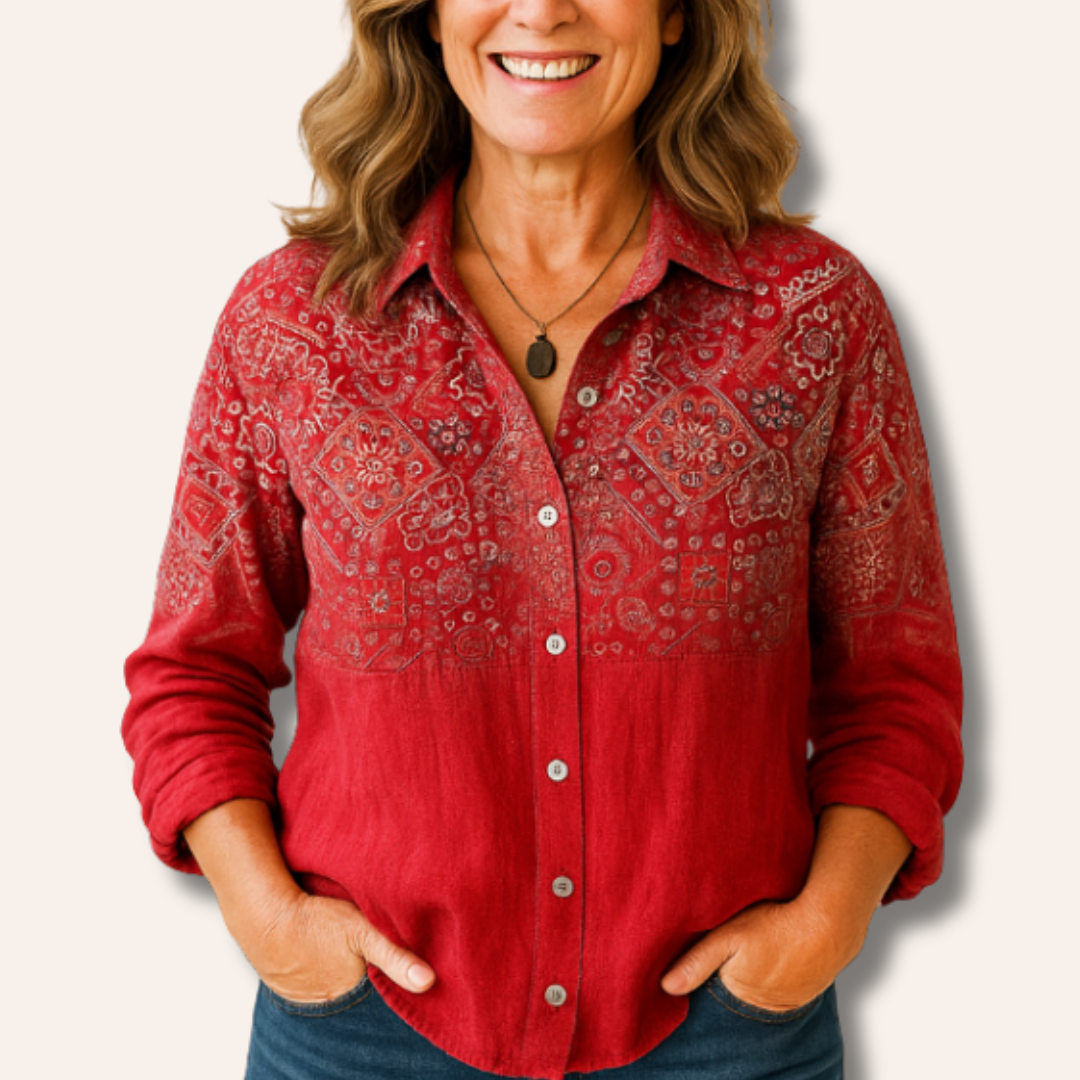 Moore | Printed Vintage Blouse