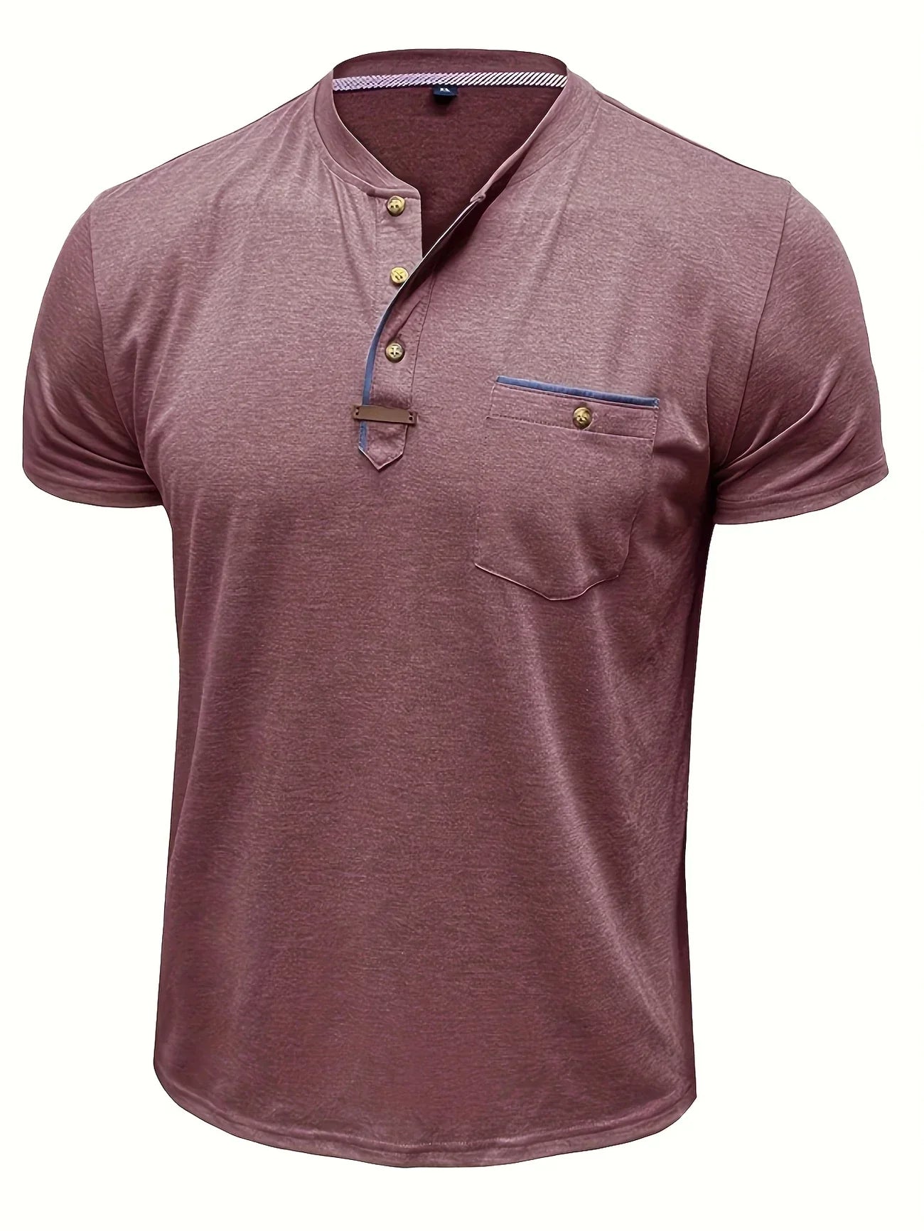 Moore | Elegant Round Neck T-shirt with Pocket
