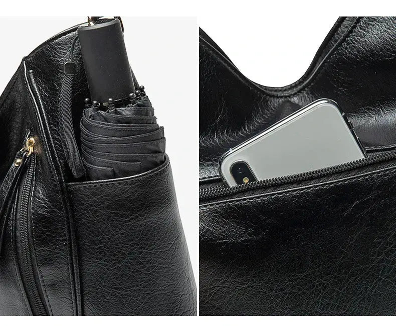 Moore | Timeless PU Leather Shoulder Bag