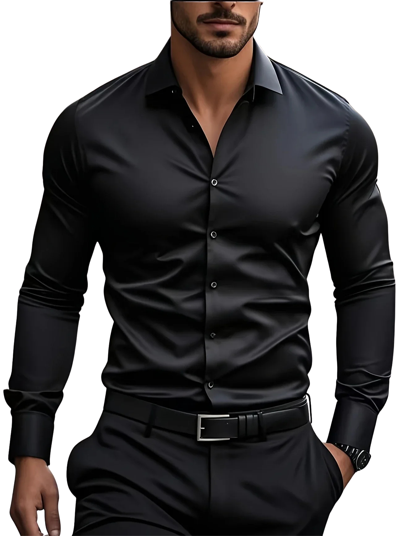 Moore | Elegant Long-Sleeve Shirt with Buttons
