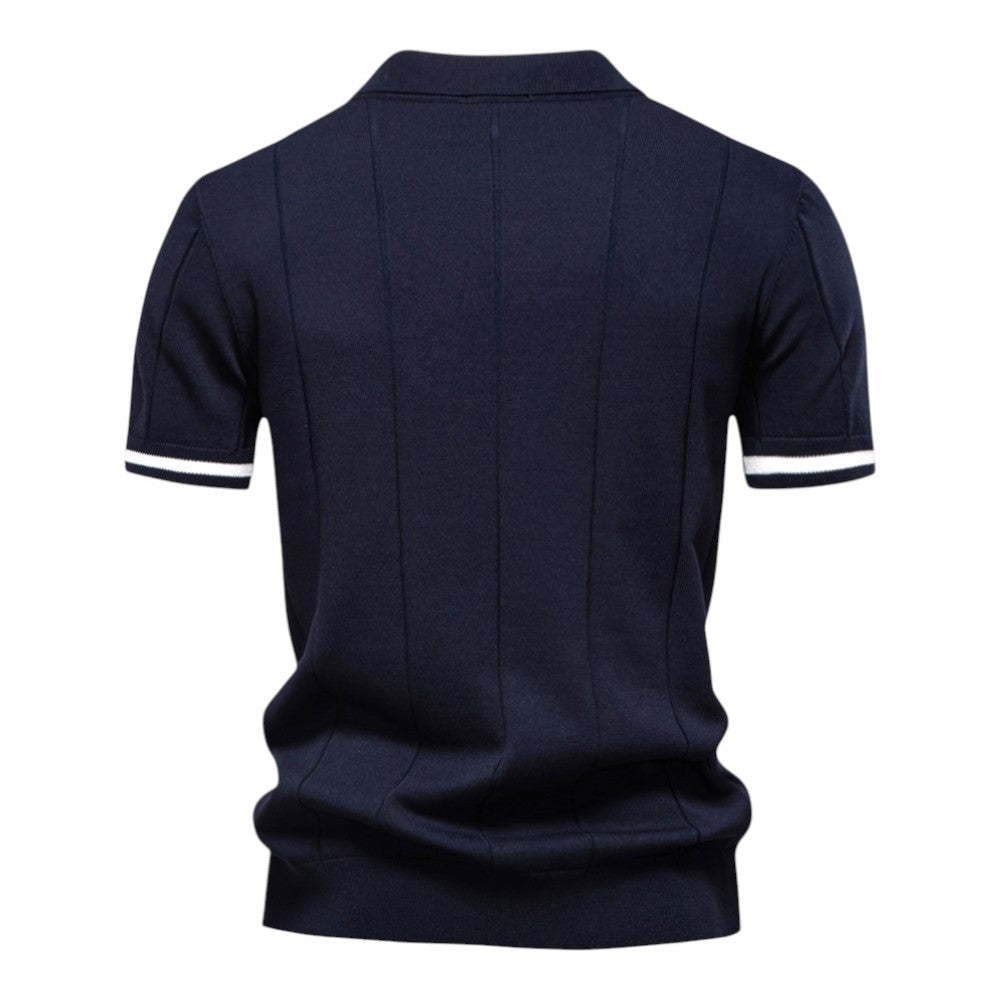 Moore | Casual Athletic Zipper Polo