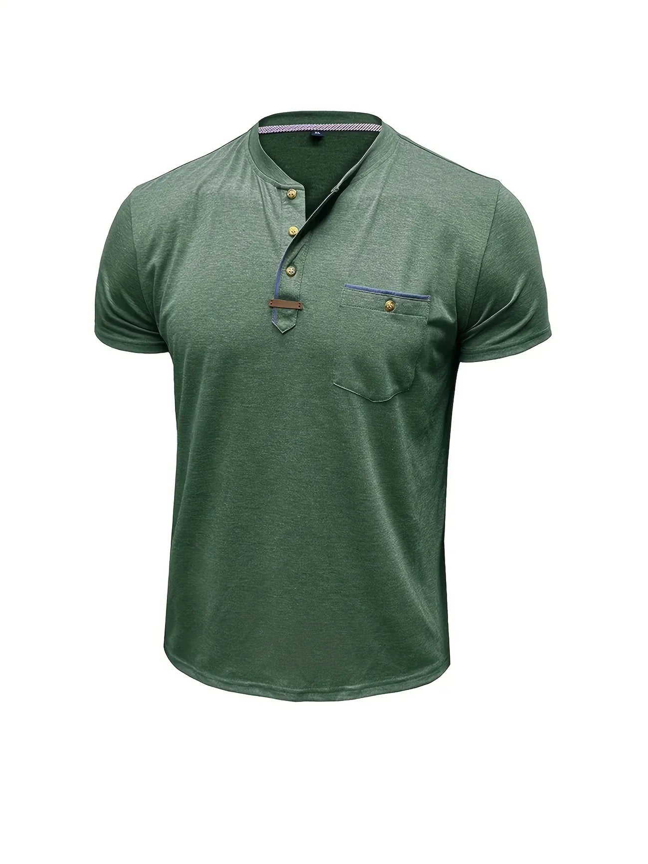 Moore | Elegant Round Neck T-shirt with Pocket