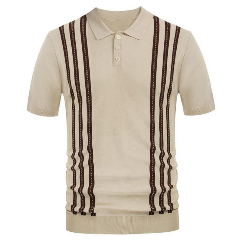 Moore | Striped Casual Polo