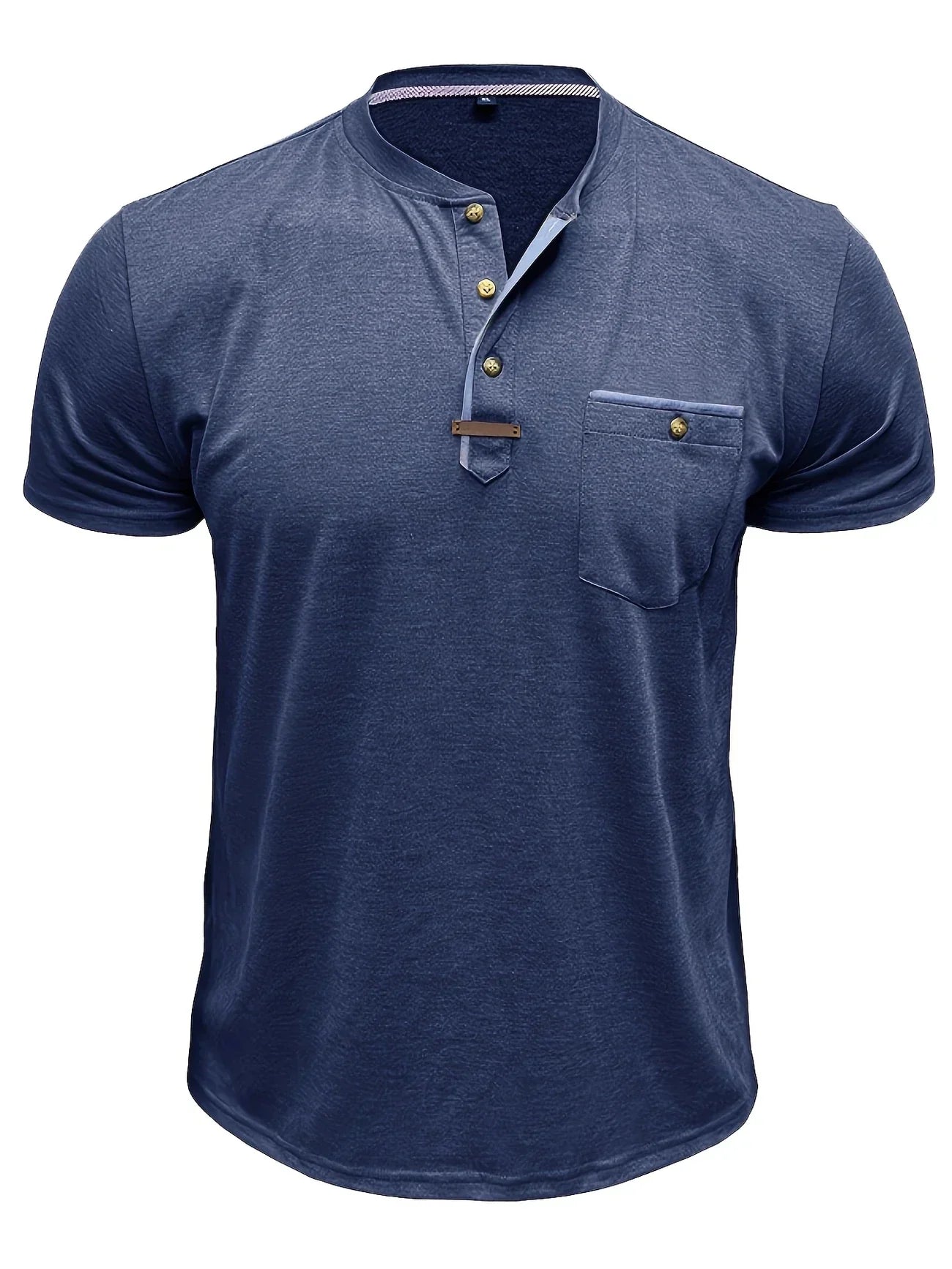 Moore | Elegant Round Neck T-shirt with Pocket
