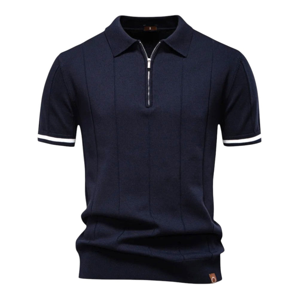 Moore | Casual Athletic Zipper Polo