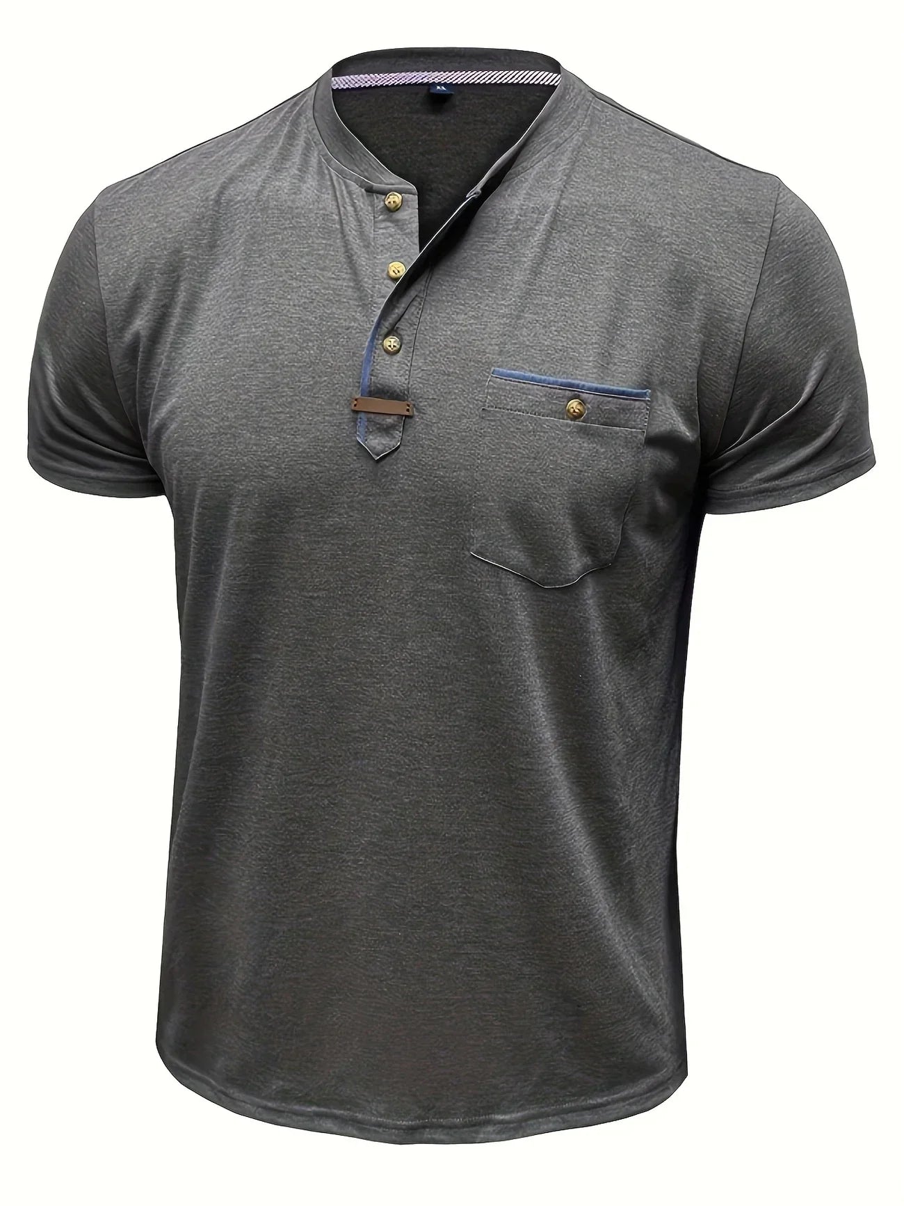 Moore | Elegant Round Neck T-shirt with Pocket