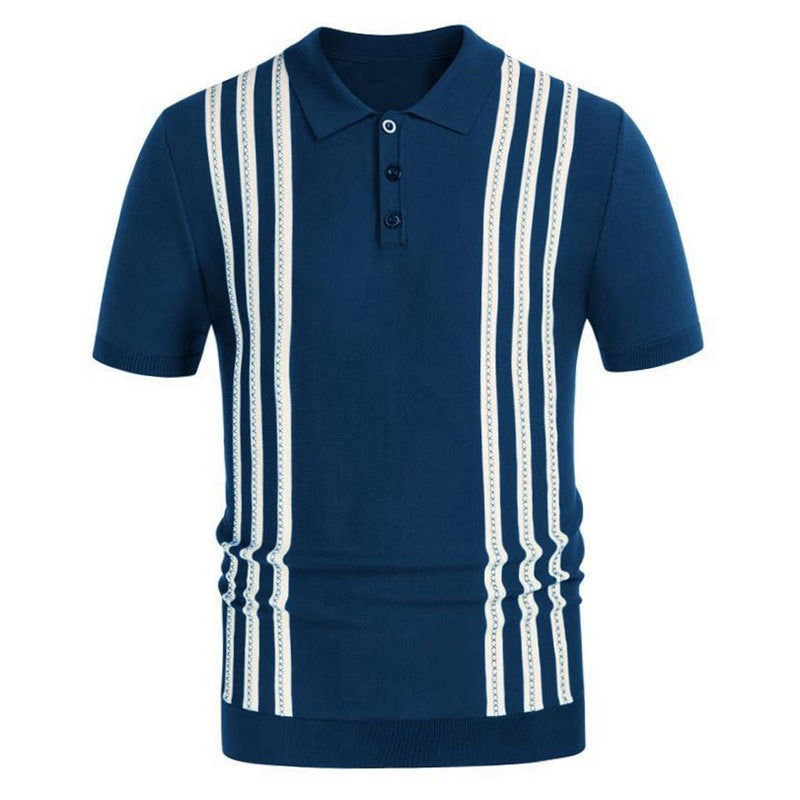 Moore | Striped Casual Polo