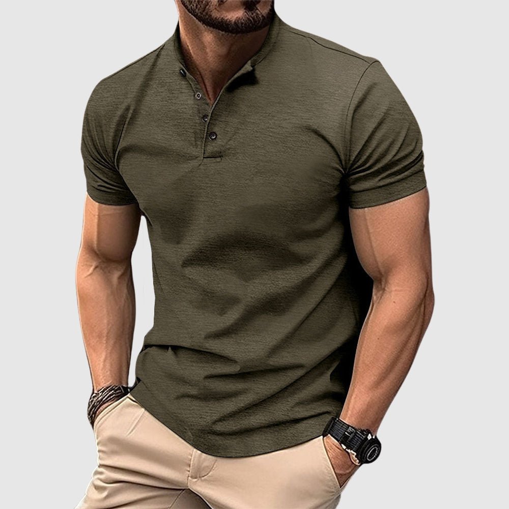 Moore | Tailored Weston Henley Polo