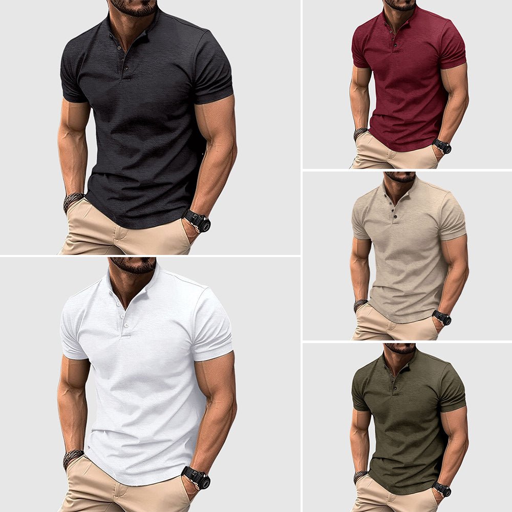 Moore | Tailored Weston Henley Polo