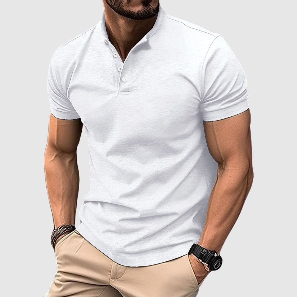 Moore | Tailored Weston Henley Polo