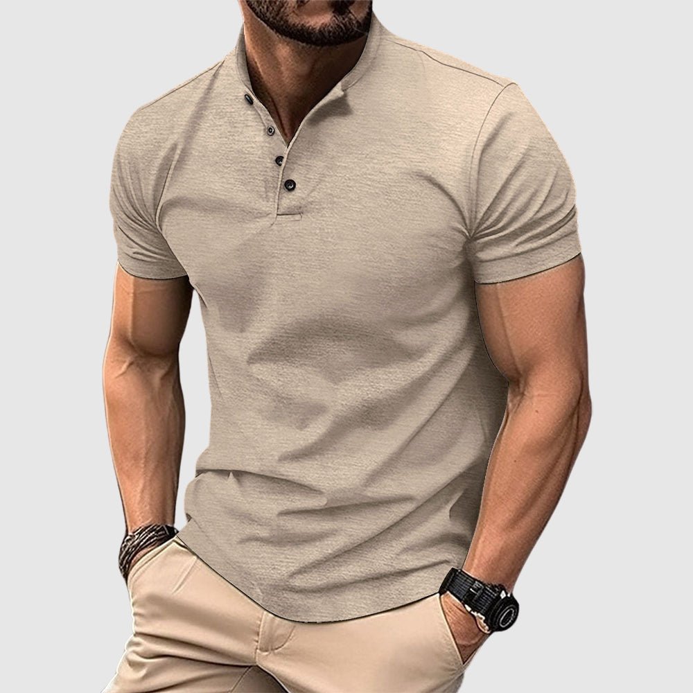 Moore | Tailored Weston Henley Polo